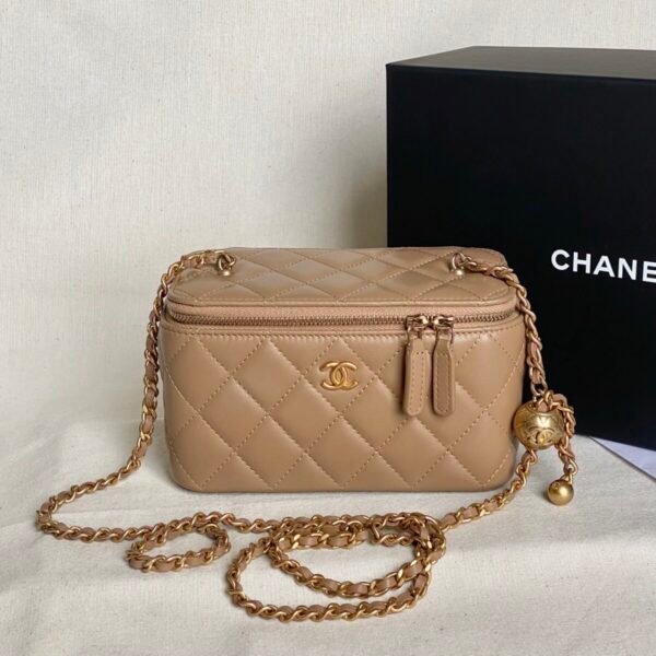 Chanel vanity box adjustable Beige Chipcode 2022